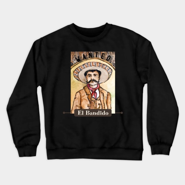 WANTED Bandido Crewneck Sweatshirt by ArtisticEnvironments